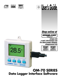 Thumbnail of document Manual - OM-71 Portable USB Temperature and Humidity Data Loggers with Display